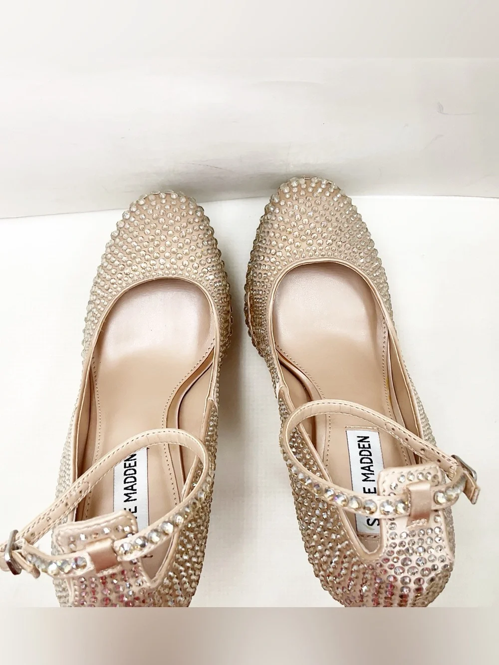 {Steve Madden} Skyrise Rhinestone Embellished Platform Heels